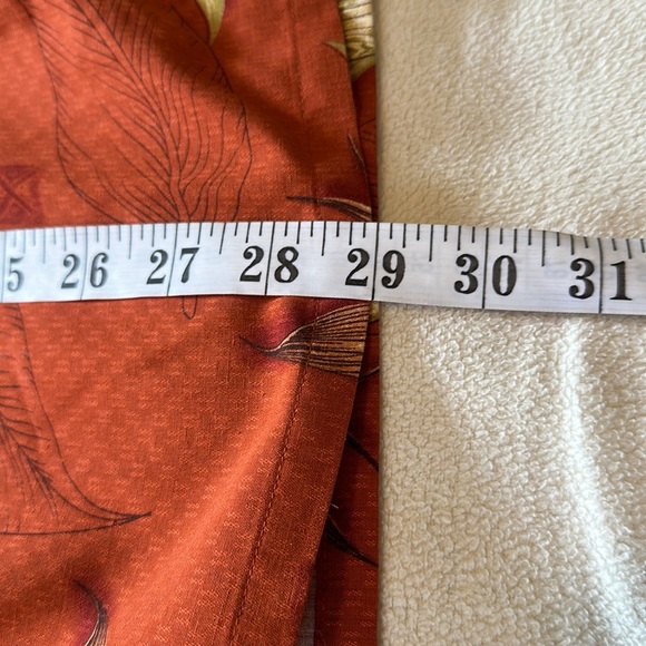 EUC orange with flowers Modern Images Hawaiian shirt size XL - Picture 5 of 5